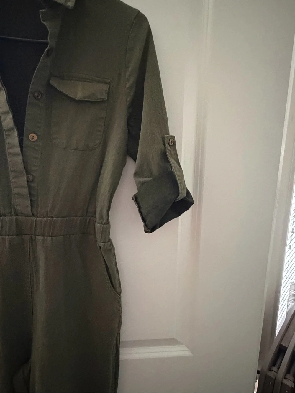 Olive Utility Jumpsuit